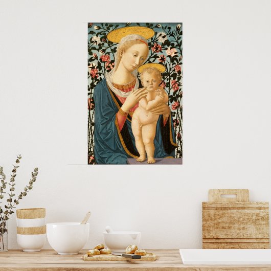 Madonna & Kind - Filippino Poster (Küche)