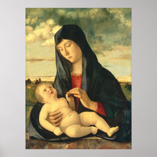 Madonna & Kind - Giovanni Bellini Gebäudes Poster (Vorne)