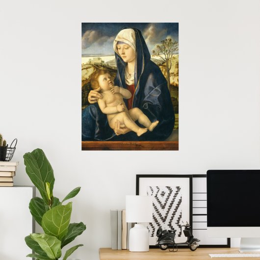 Madonna & Kind - Giovanni Bellini Gebäudes Poster (Heimbüro)