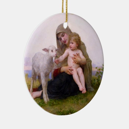 Madonna & Kind mit Lamm Weihnachtsschmuck (Rechts)