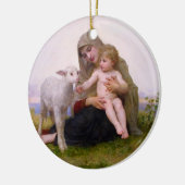 Madonna & Kind mit Lamm Weihnachtsschmuck (Links)