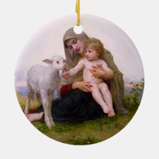 Madonna & Kind mit Lamm Weihnachtsschmuck (Hinten)