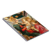 Madonna & Kind mit zwei Engeln Sandro Botticelli Notizblock (Rechte Seite)