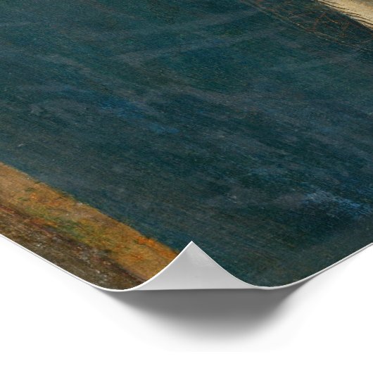 Madonna & Kind Pietro Lorenzetti Gestern und Heute Poster (Ecke)