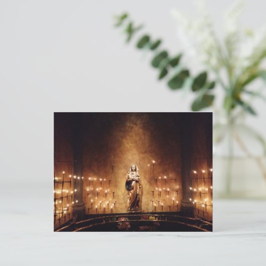 Madonna & Kind Postkarte (Stehend Vorderseite)