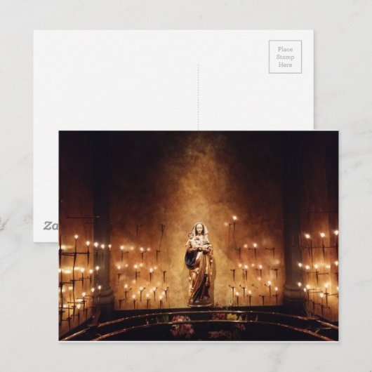 Madonna & Kind Postkarte (Vorne/Hinten)