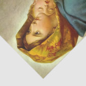 Madonna & Kind Traditionelle religiöse Weihnachten Seidenpapier (Ausschnitt)