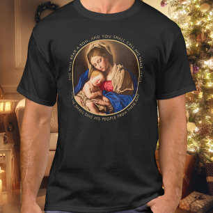 Madonna & Kind Traditionelle religiöse Weihnachten T-Shirt