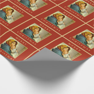 Madonna & Kind traditionelles religiöses Weihnacht Geschenkpapier