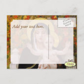 Madonna + Kind, weiße Lilien Weihnachtskarten Feiertagspostkarte (Rückseite)