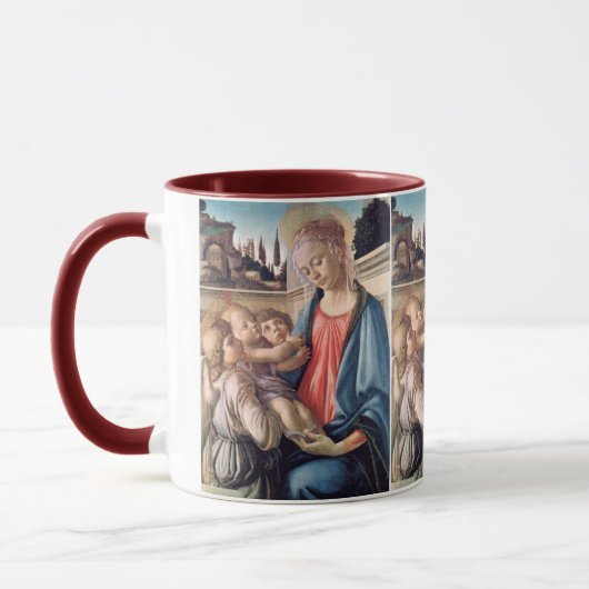 Madonna & Kind Zwei Kneipen Tasse (Links)