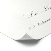 Madonna Lily von Choix ,Redouté. Poster (Ecke)