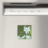 Madonna Lily Wedding Save the Date Magnet (In Situ (Geschirrspüler))