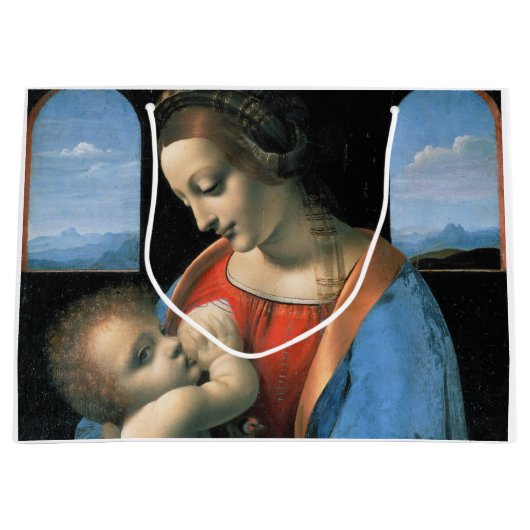 Madonna Litta, Leonardo da Vinci, 1490-1491 Große Geschenktüte (Vorderseite)