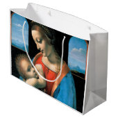 Madonna Litta, Leonardo da Vinci, 1490-1491 Große Geschenktüte (Rückseite Schrägansicht)