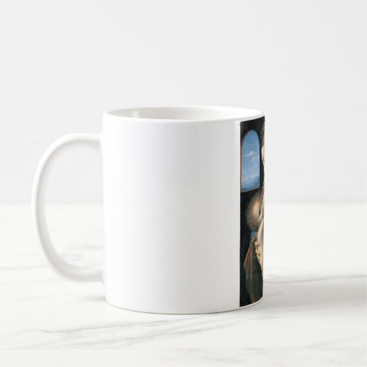 Madonna Litta, Leonardo da Vinci, 1490-1491 Kaffeetasse (Links)