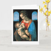 Madonna Litta, Leonardo da Vinci, 1490-1491 Karte (Gelbe Blume)