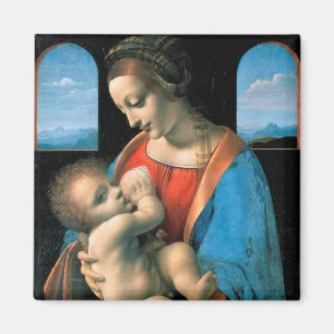 Madonna Litta, Leonardo da Vinci, 1490-1491 Magnet