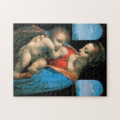 Madonna Litta, Leonardo da Vinci, 1490-1491 Puzzle (Horizontal)