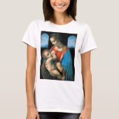 Madonna Litta, Leonardo da Vinci, 1490-1491 T-Shirt (Vorderseite)