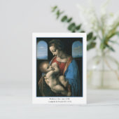 Madonna Litta von Leonardo Da Vinci Postkarte (Stehend Vorderseite)