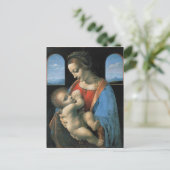 Madonna Litta von Leonardo da Vinci Postkarte (Stehend Vorderseite)