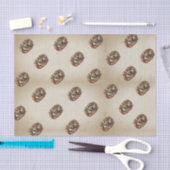 Madonna – Maria – Blumenkranz – Shabby chic Seidenpapier (Handwerk)