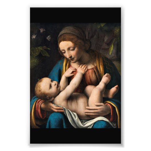 Madonna med Kristusbarnet Fotodruck (Vorne)