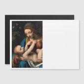 Madonna med Kristusbarnet.pg Magnetkarte (Vorne/Hinten)