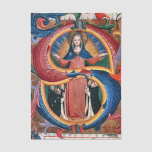 Madonna mit Barmherzigkeit von Kneeling Friars von Seidenpapier