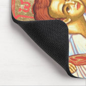Madonna mit byzantinischem religiösem Ikonengold Mousepad (Ecke)