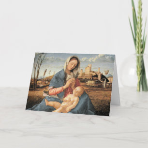 Madonna mit Christkind Feiertagskarte