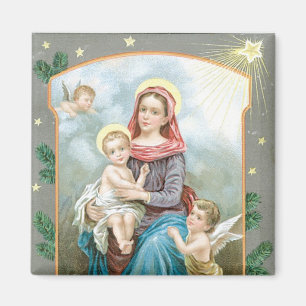 Madonna mit Christus Kind Magnet