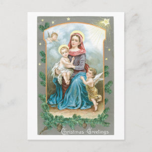 Madonna mit Christus-kind Postkarte