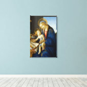 Madonna mit dem Buch von Botticelli Leinwanddruck (Insitu (Holzboden))