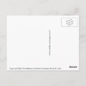 Madonna mit dem Buch von Botticelli Postkarte (Rückseite)