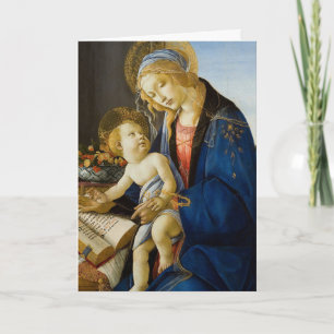 Madonna mit dem Buch von Botticelli Religious Karte