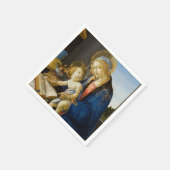 Madonna mit dem Buch von Botticelli Serviette (Ecke)