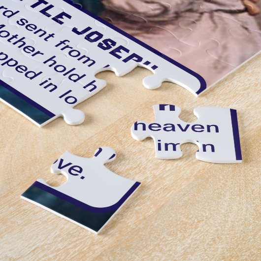 Madonna mit dem Christ Child Boy Keepake Puzzle (Seite)