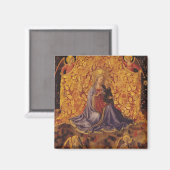 Madonna mit dem Christlichen Kind und den Engeln Magnet (Vorderseite/Rückseite)