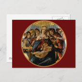 Madonna mit dem Granatapfel - Botticelli Postkarte (Vorne/Hinten)