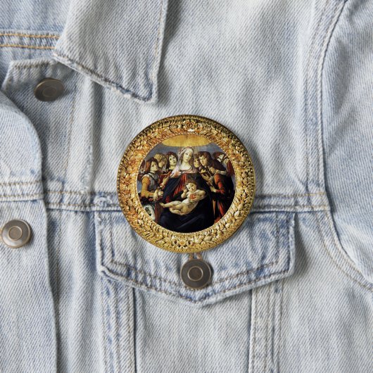 Madonna mit dem Granatapfel Button (Beispiel)