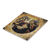 Madonna mit dem Granatapfel Fliese (Seite)