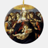 Madonna mit dem Granatapfel Keramik Ornament (Hinten)