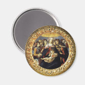 Madonna mit dem Granatapfel Magnet (Vorderseite/Rückseite)