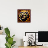 Madonna mit dem Granatapfel Poster (Heimbüro)