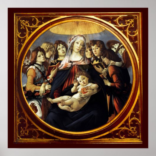 Madonna mit dem Granatapfel Poster (Vorne)