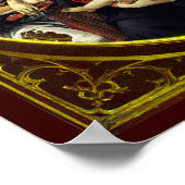 Madonna mit dem Granatapfel Poster (Ecke)