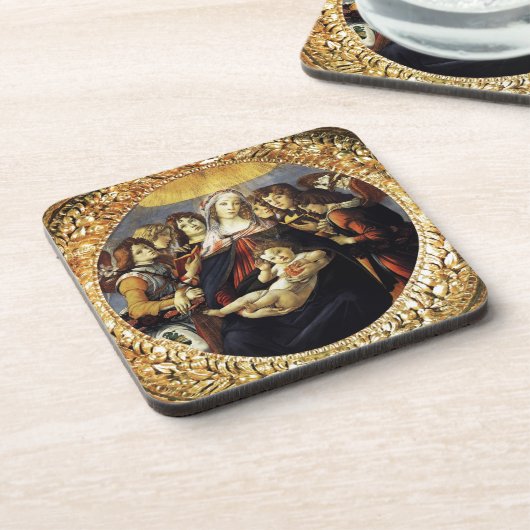 Madonna mit dem Granatapfel Untersetzer (Linke Seite)