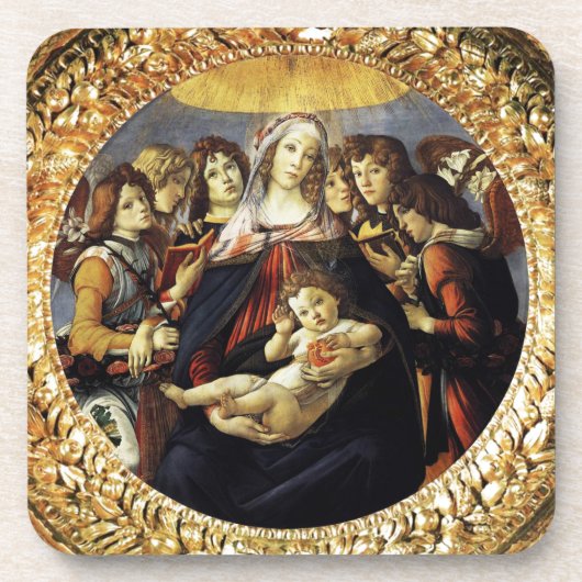 Madonna mit dem Granatapfel Untersetzer (Vorderseite)